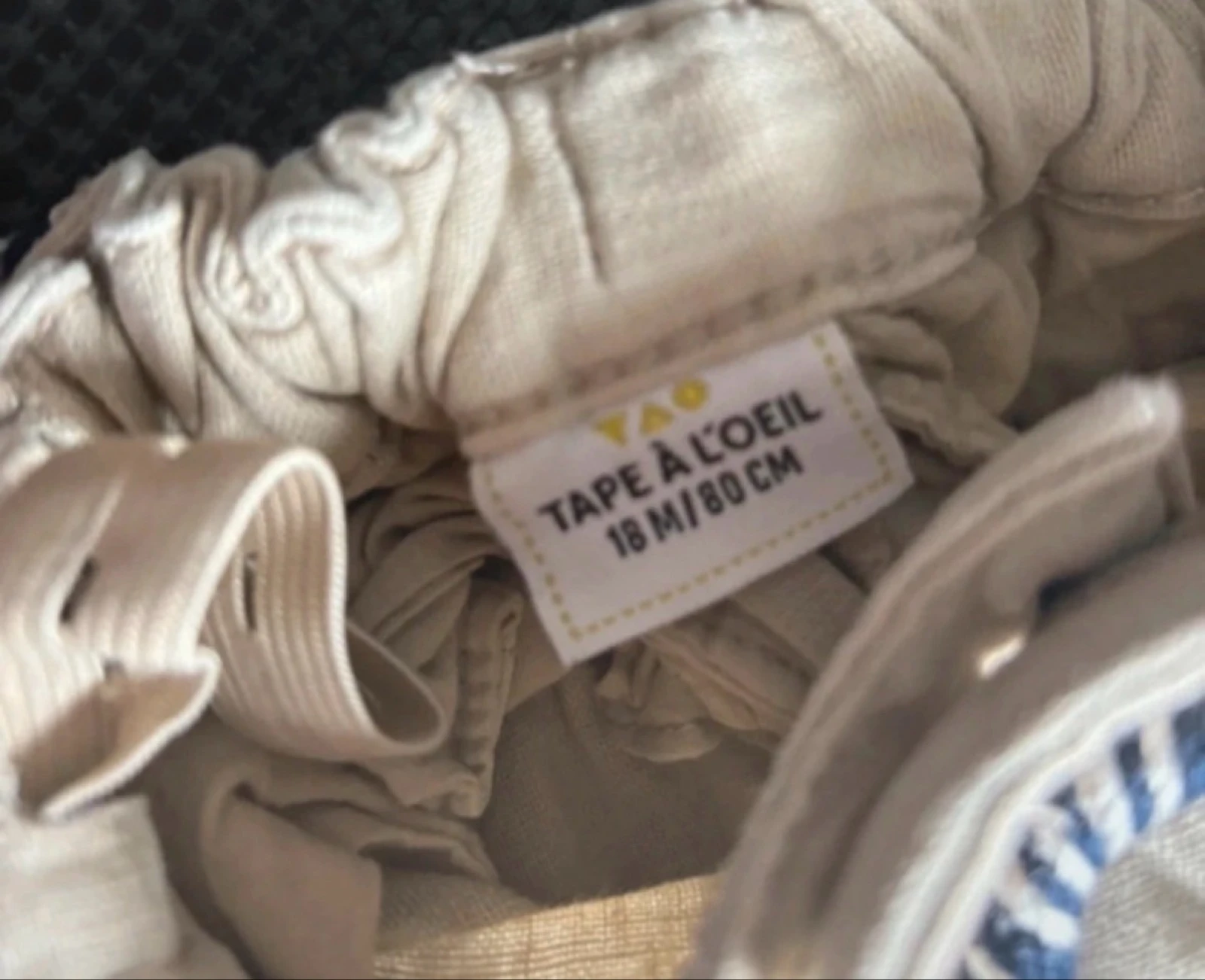 Pantalón de bebé niño con cinturón de tape a l’œil ligero – photo 3